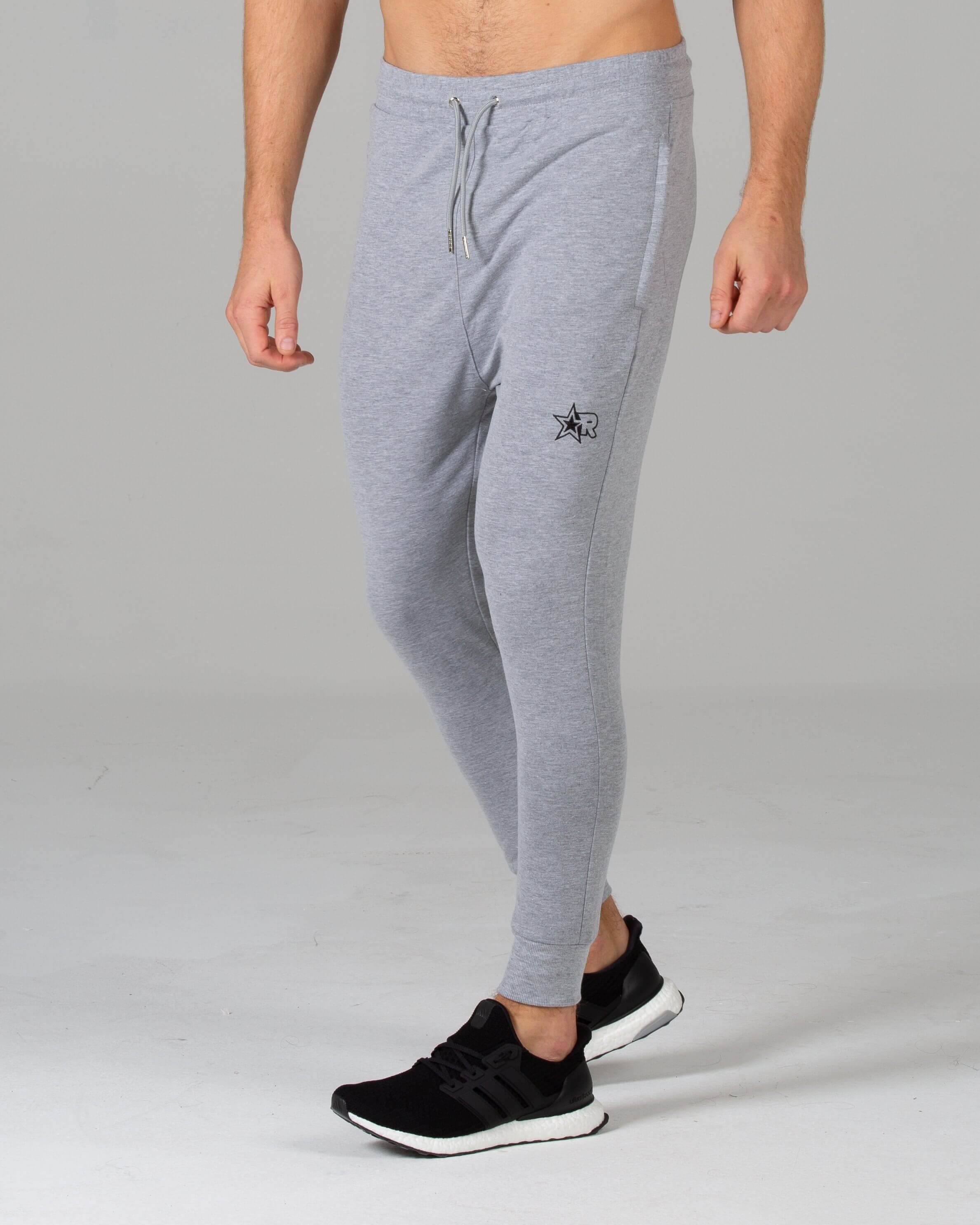 Rated Fitted Tapered Joggers (Grey)