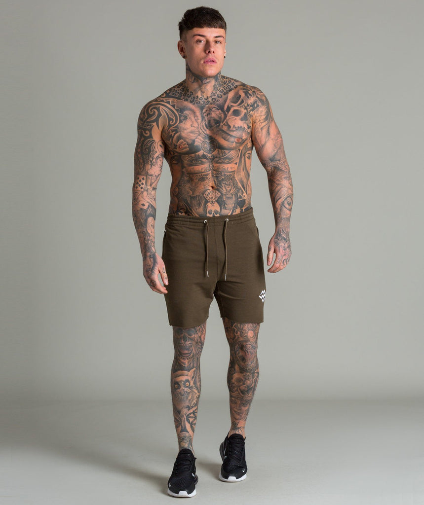 Raw Cut Intensity Shorts (Khaki) - Machine Fitness